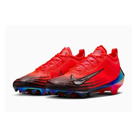 Mens Size 12 Nike Vapor Elite 1 Football Cleats Bright Crimson Laser HF1099-600 main image 5